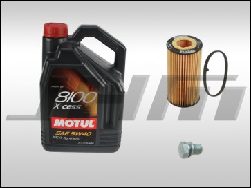 Oil Change Kit (JHM) Motul X-cess 8100 (5w40) for B7-A4, 8P-A3, 8J-TT MK5-Golf-Jetta-EOS MkV, B6-Passat w 2.0T