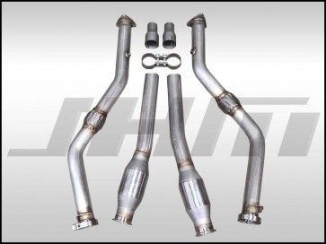 Exhaust - Downpipes - High-Flow Cats w/ Integrated Baffle System - (JHM) for C6-A6 3.0T