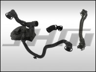 Breather Hose and PCV Replacement 3-piece kit VIN split Kit (EARLY VIN) (VAICO-OEM) for B6 A4 and C6 A6 w 3.0l V6