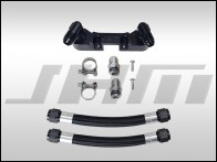 Billet Crankcase Breather Vent Hose Kit - PCV (JHM) BLACK for B8 RS4-RS5 4.2L