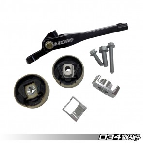 034MOTORSPORT BILLET SPHERICAL DOGBONE MOUNT PERFORMANCE PACK WITH DOGBONE PUCKS, AUDI 8V.5 RS3 AND 8S TTRS