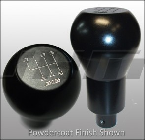 JHM Weighted Stainless Steel Shift Knob (Stainless Steel 5-speed POWDERCOATED Clamp on Style) for Audi-VW B6