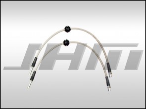 Brake Line PAIR -Stainless (JHM) Front Lines for BBK using Porsche Cayenne 19Z calipers for B8 A4-A5-S4-S5-Q5