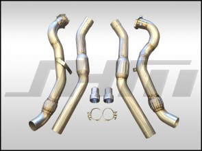 Exhaust - 3" Performance Downpipe and Midpipe Combo w/ Downstream HFC (JHM) for C7 S6-S7-RS7 4.0T