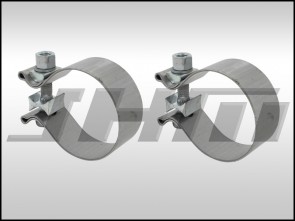 Exhaust Clamp (PAIR), Torca Stainless Steel (Magnaflow) for 2.5 in Pipe Diameter